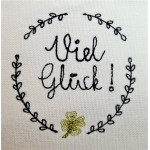 Stickdatei - Viel Glück Kranz